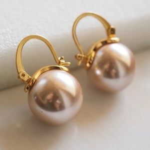 Kate Spade earrings rose gold gold pearl earrings